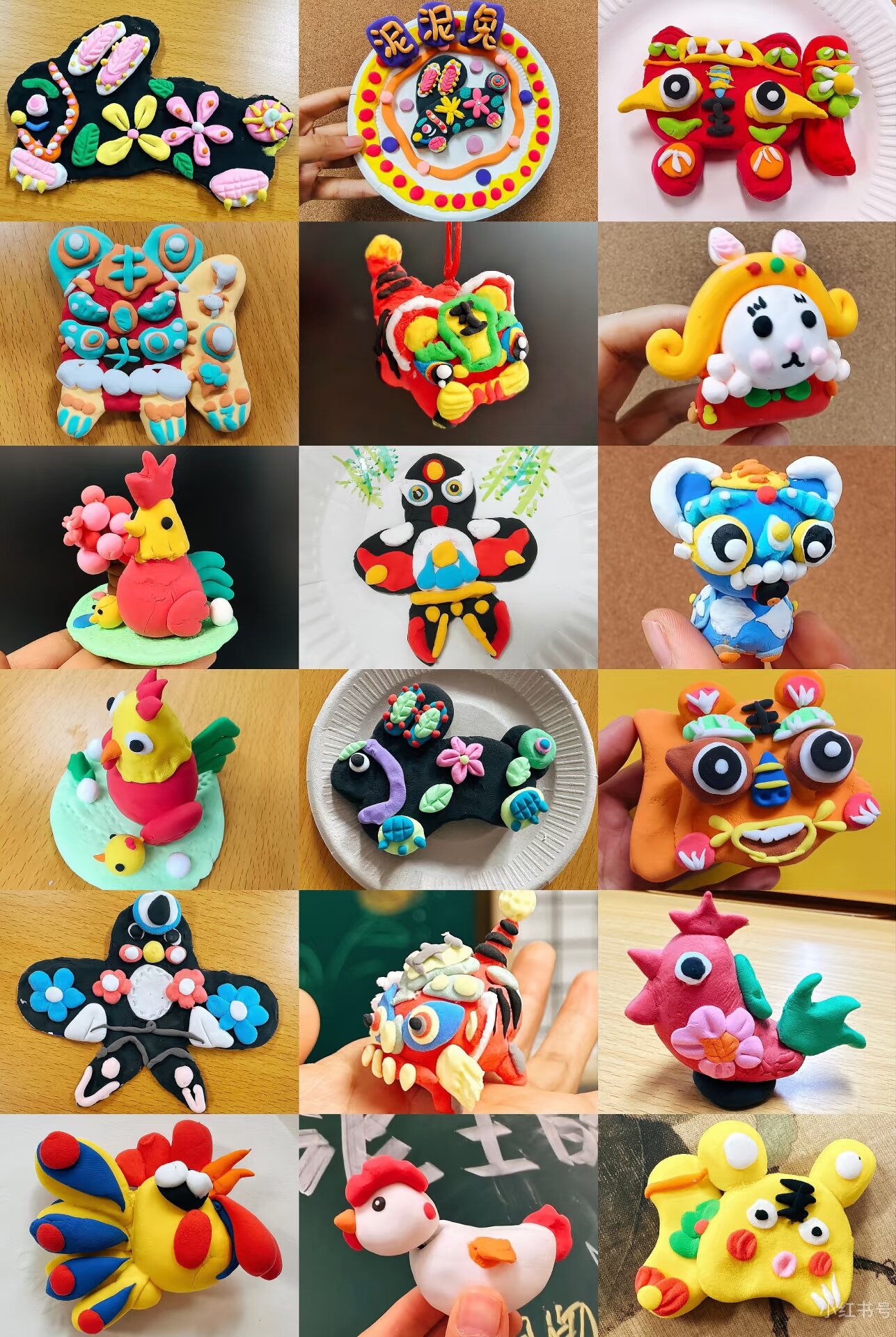 学生泥塑作品集1