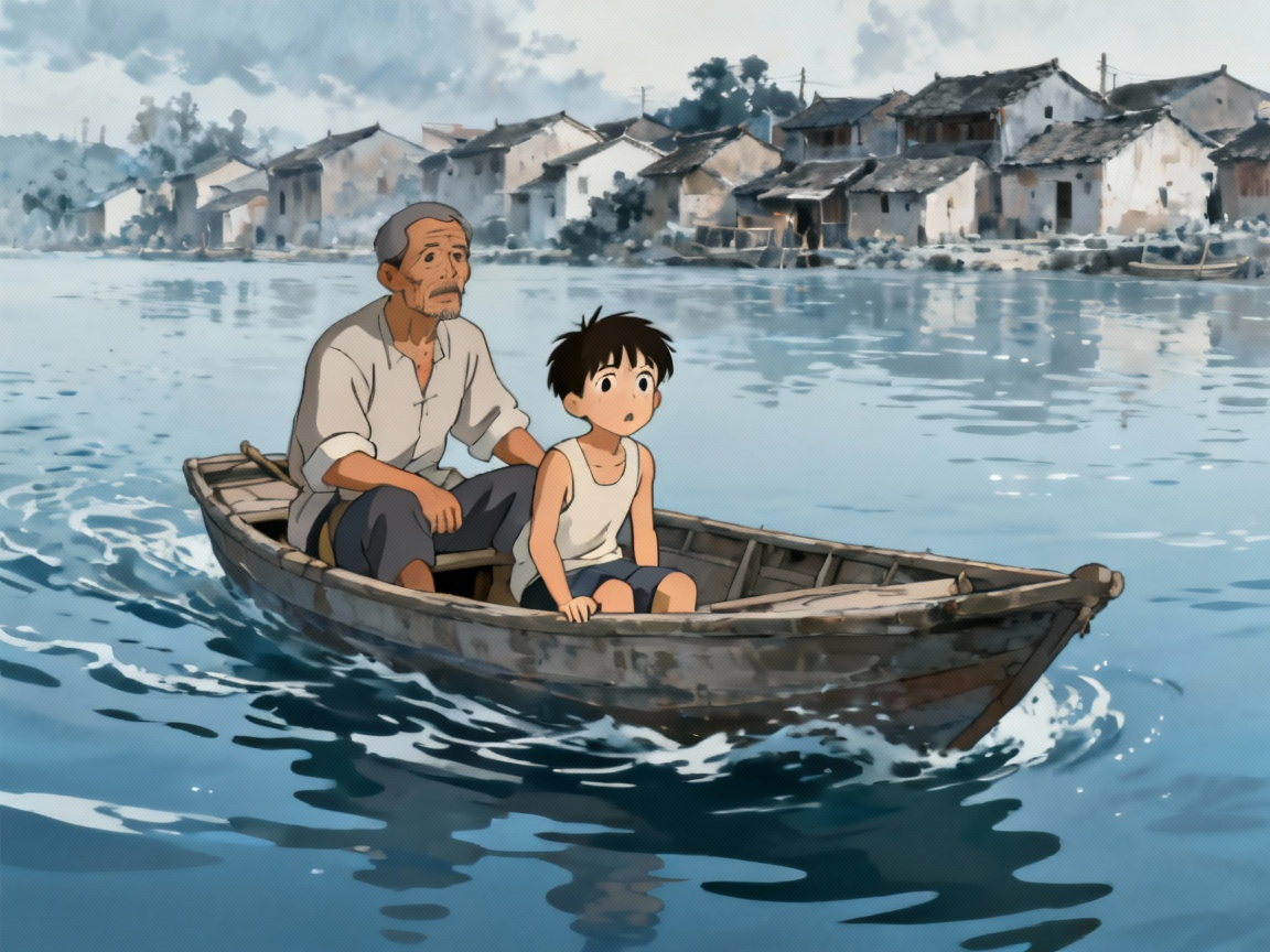 杜小康和父亲离开油麻地