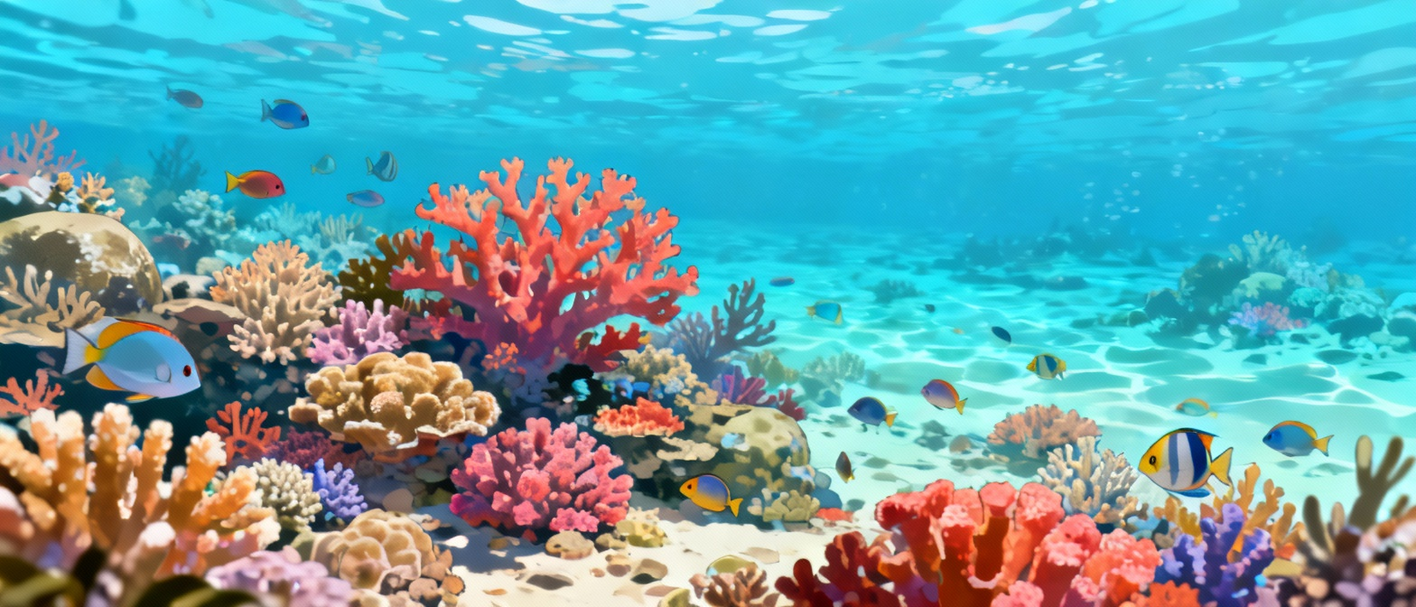 西沙群岛蔚蓝海水