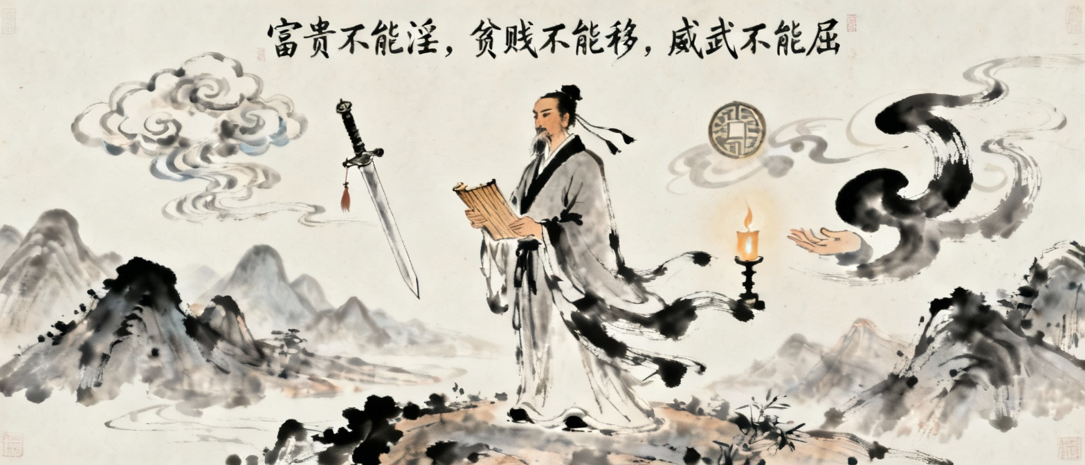 孟子阐述大丈夫品格的场景