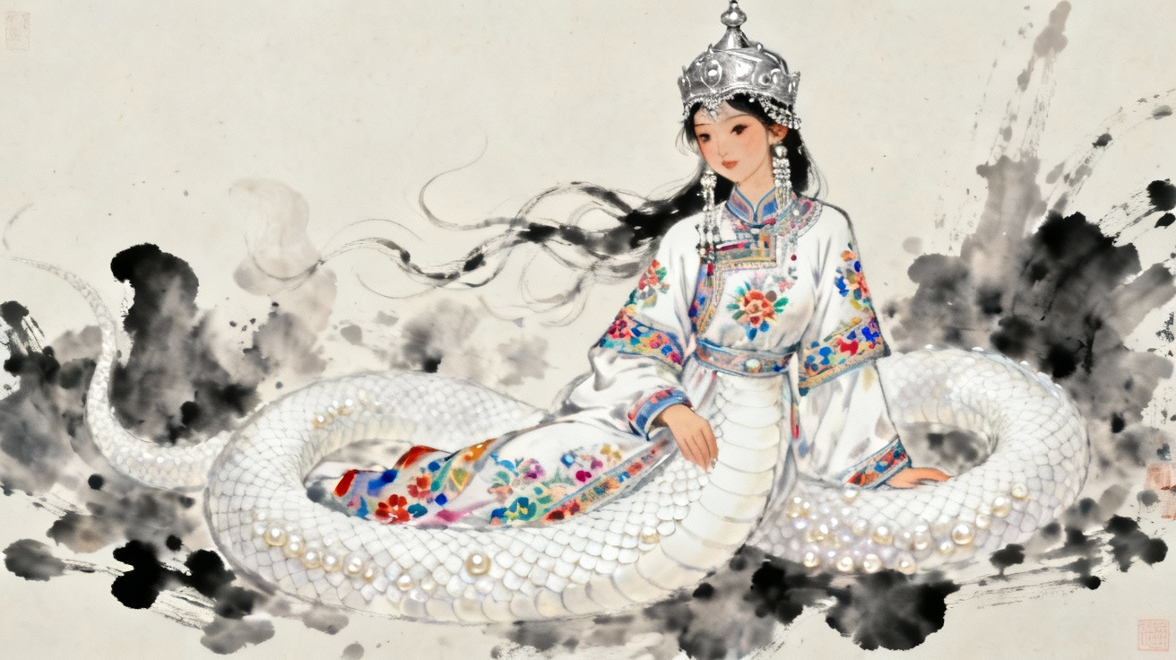 小白蛇龙女形象