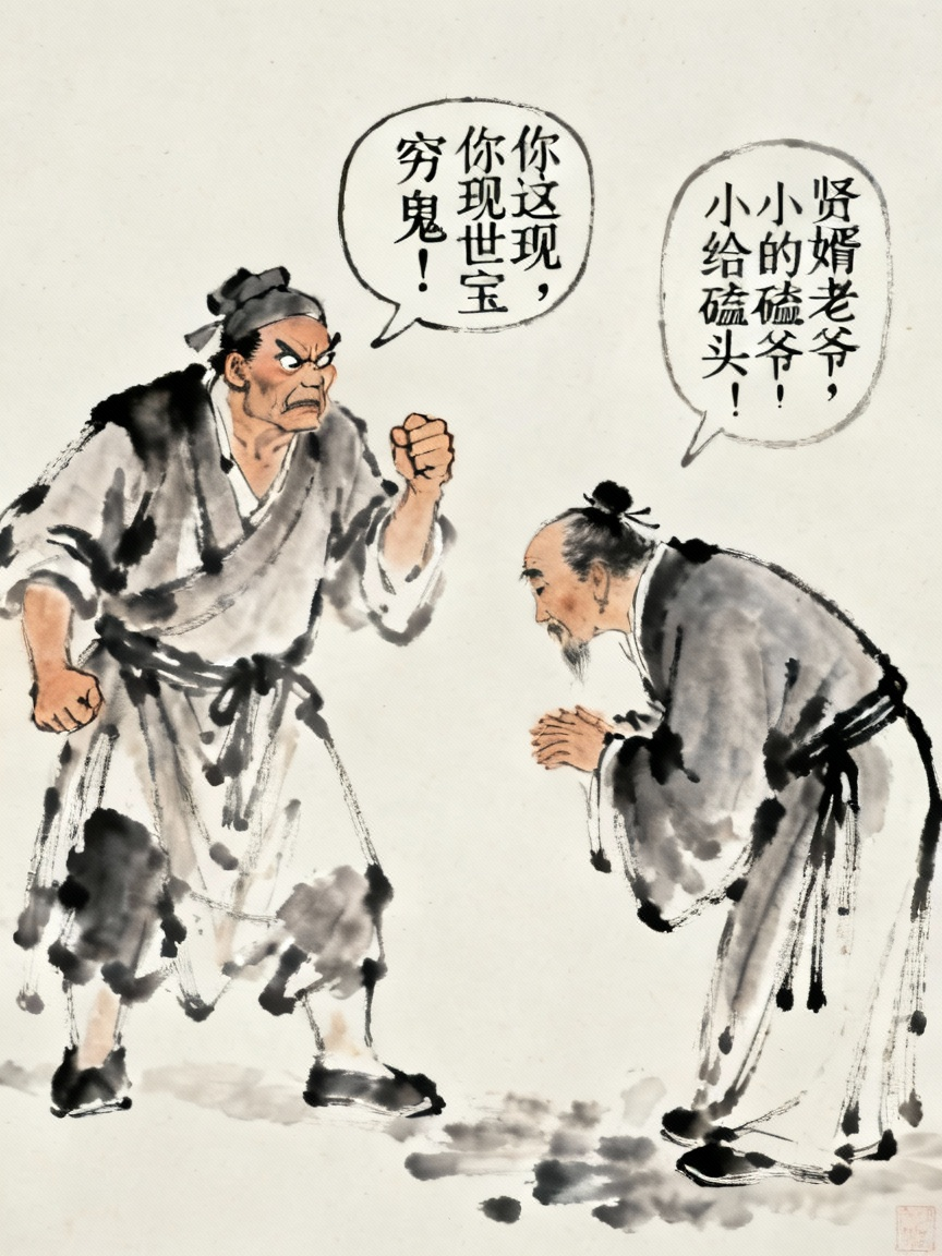 胡屠户语言对比图