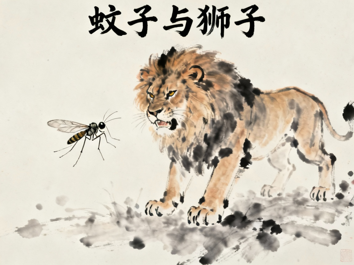 蚊子挑战狮子