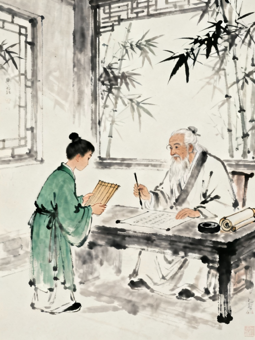 古代学者拜师求学