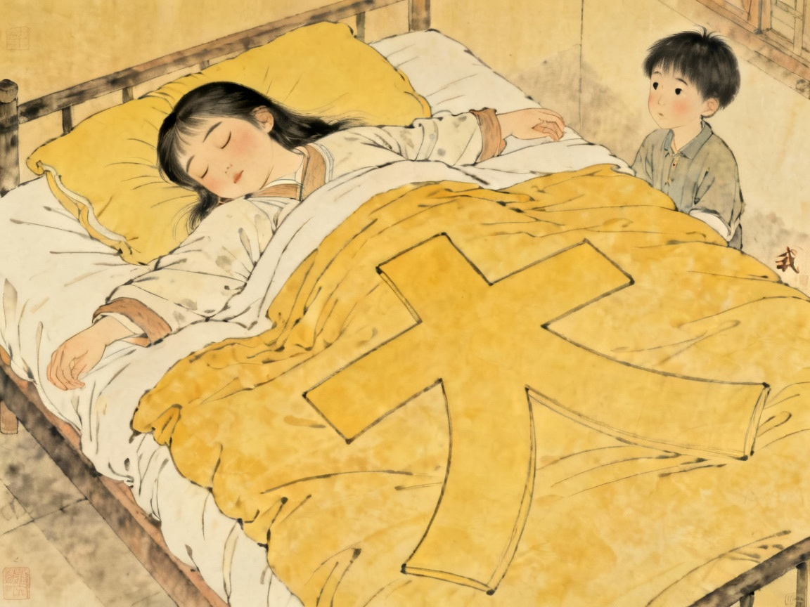 阿长睡相的场景图