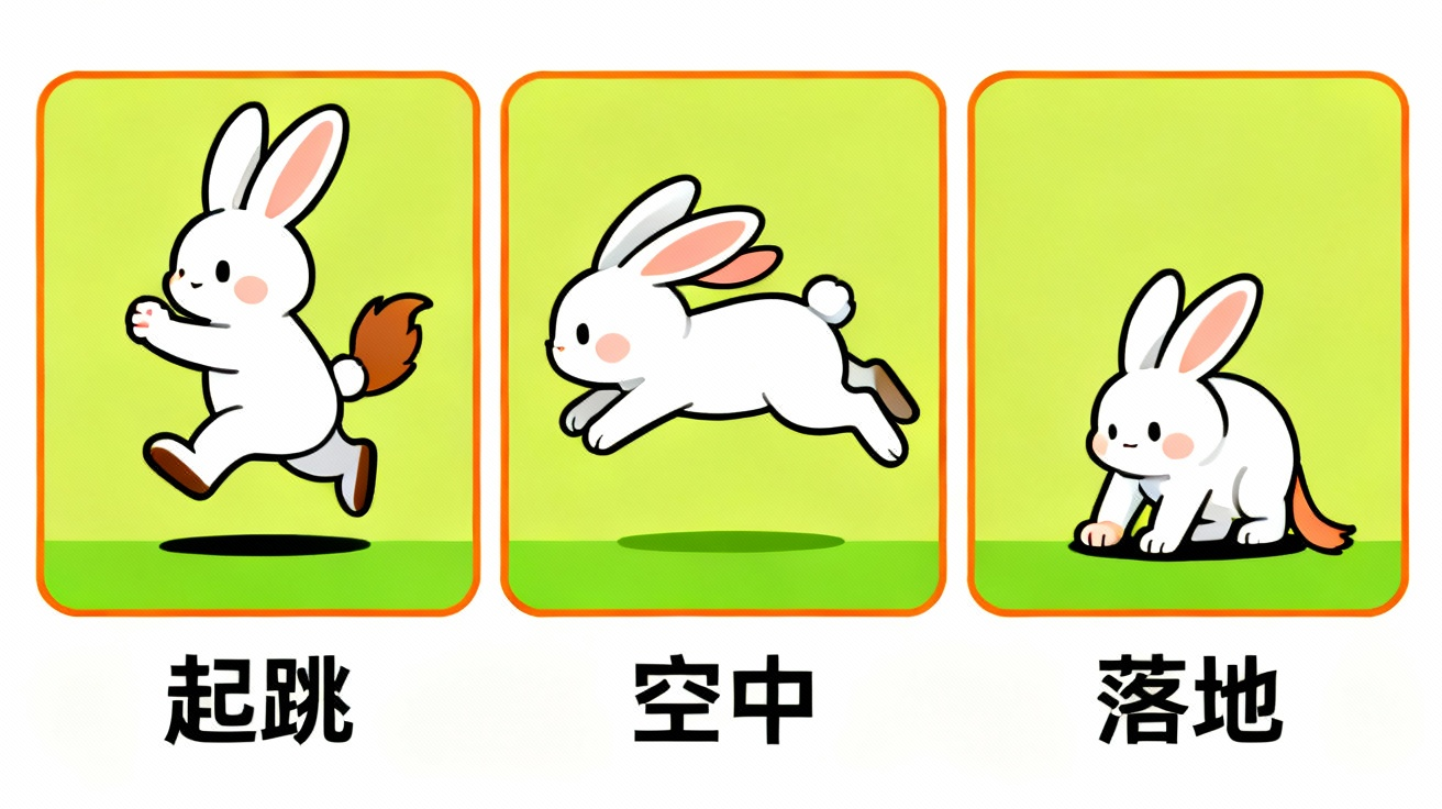 双脚跳动作分解图