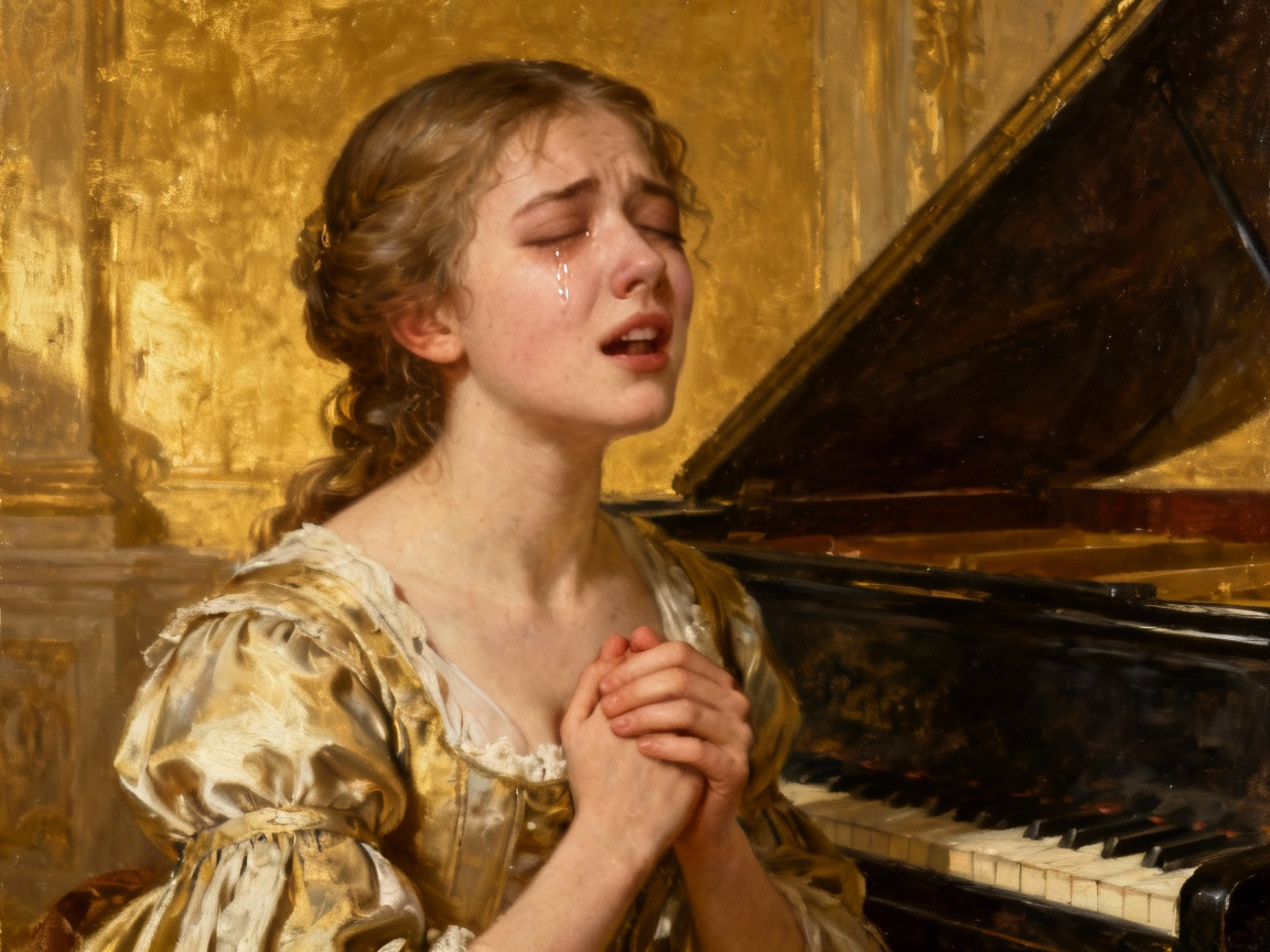 盲姑娘激动认出贝多芬