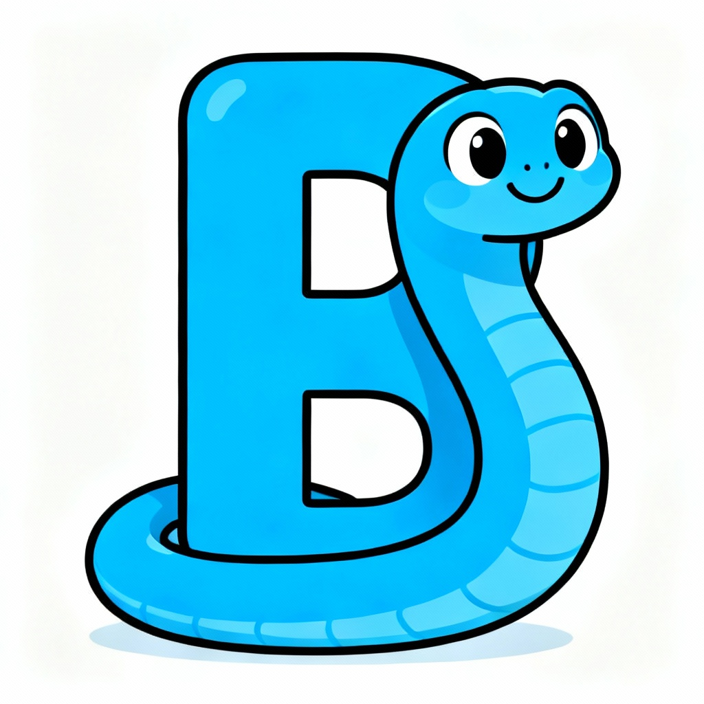 字母B蛇