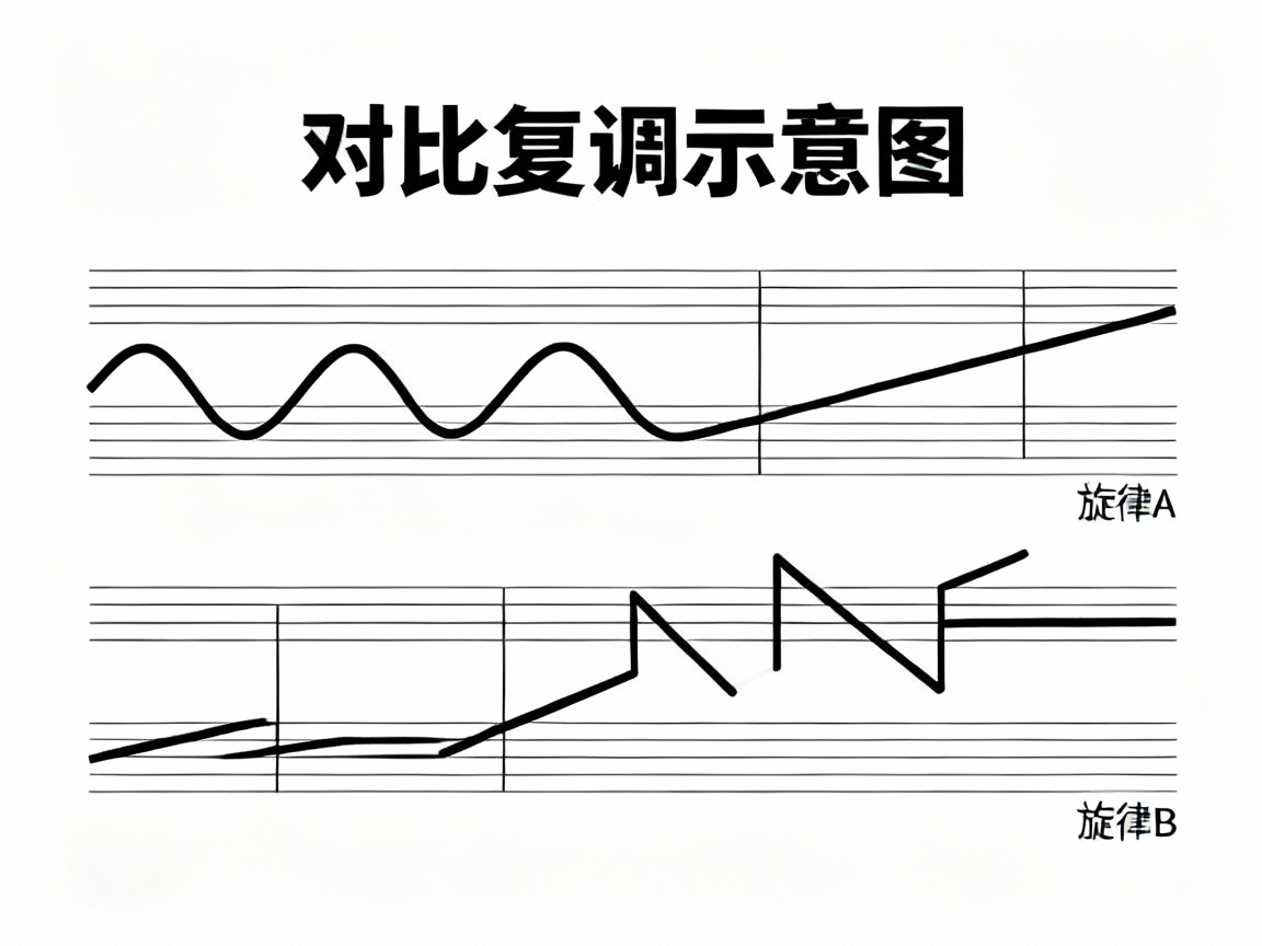 对比复调示意图