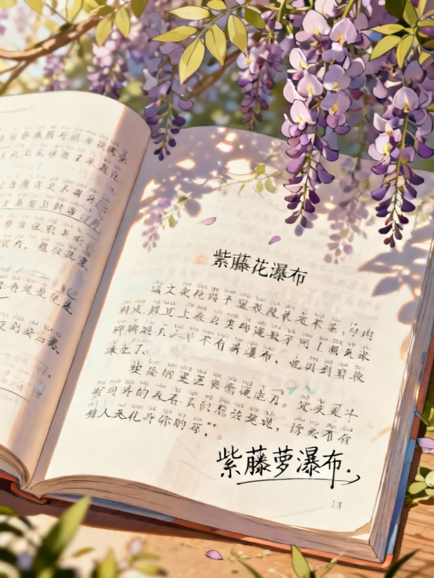 语文课本上的紫藤萝瀑布课文