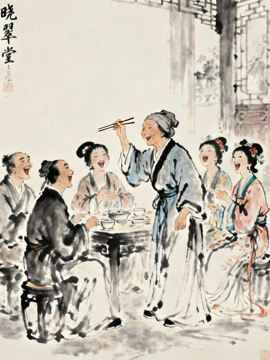 晓翠堂用餐场景