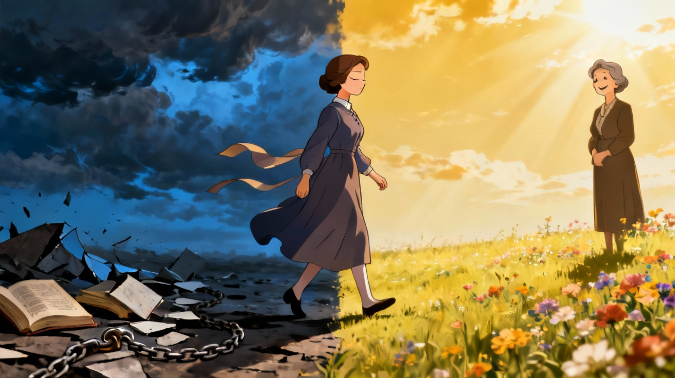 海伦·凯勒从黑暗走向光明的生命转折