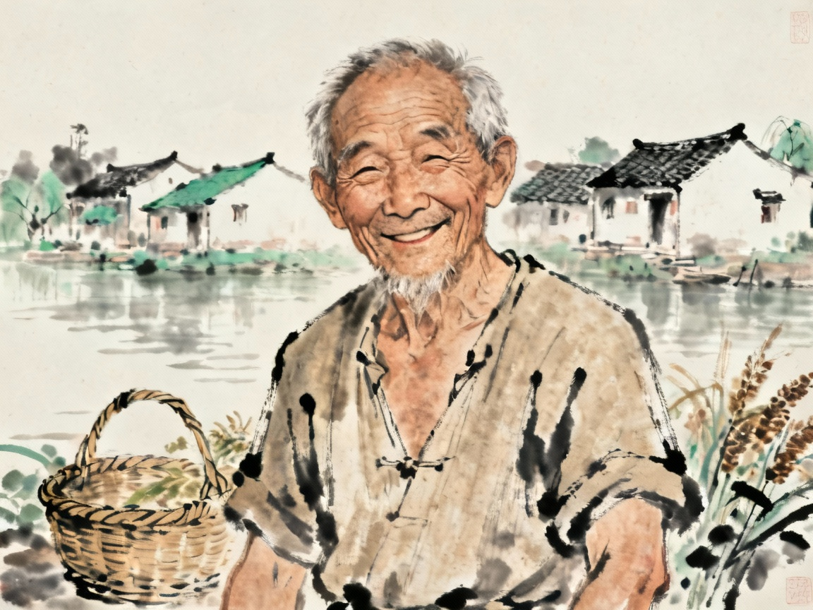 六一公公慈祥的笑容