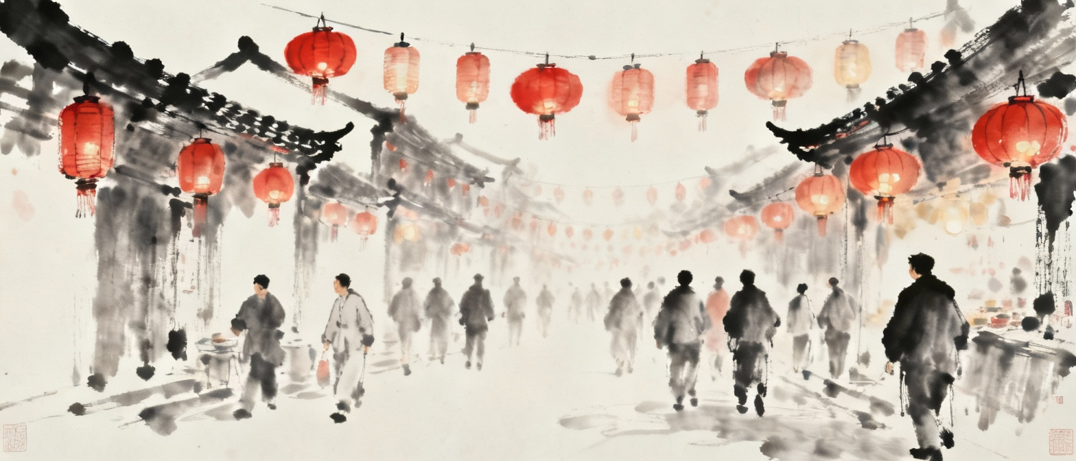 春节元宵节张灯结彩