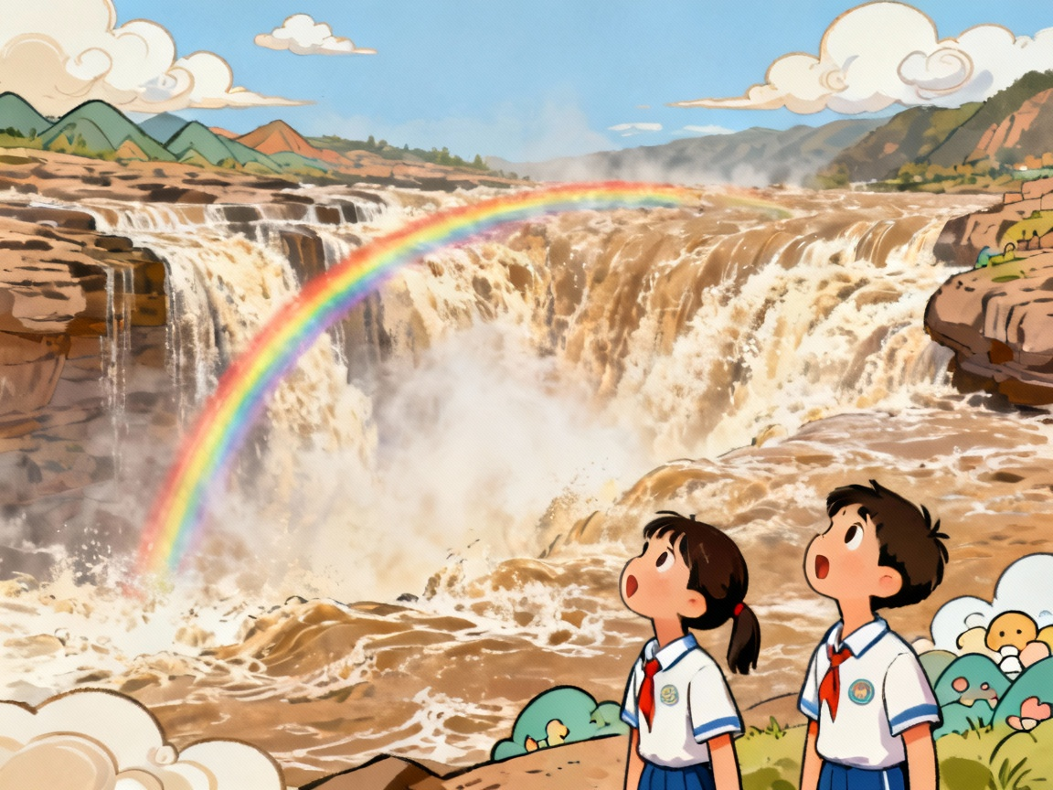 壶口瀑布气势磅礴