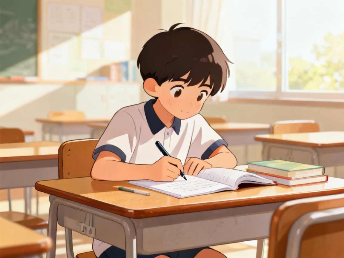 学生写作业