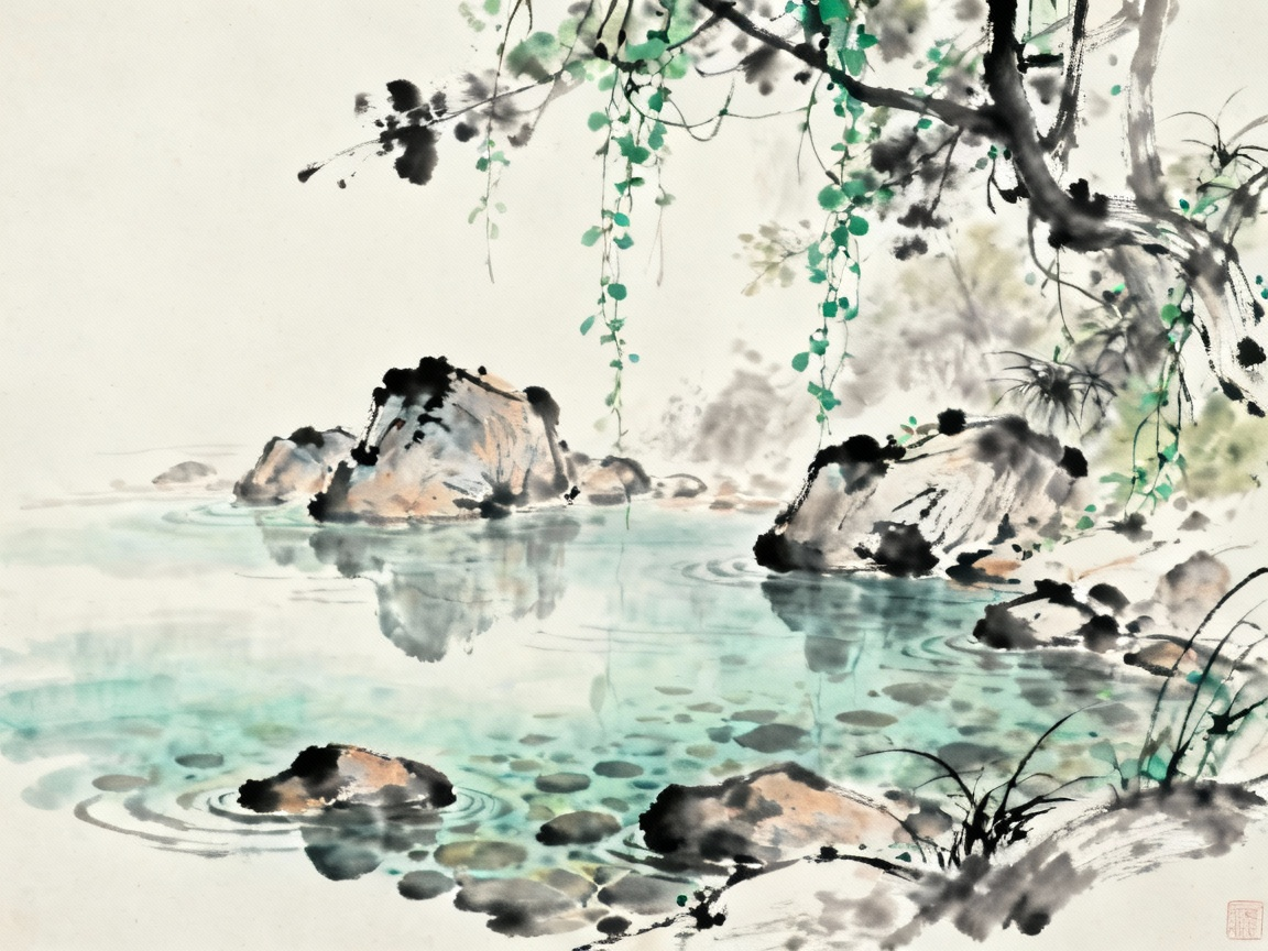 砍竹开路发现小潭