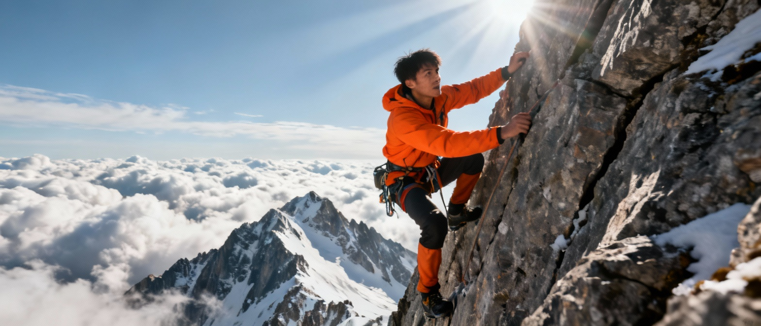 现代青年奋斗形象