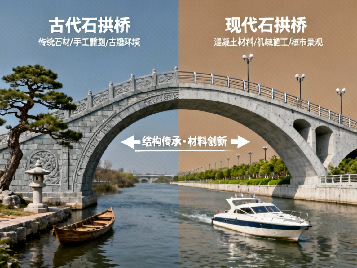 古今桥梁对比