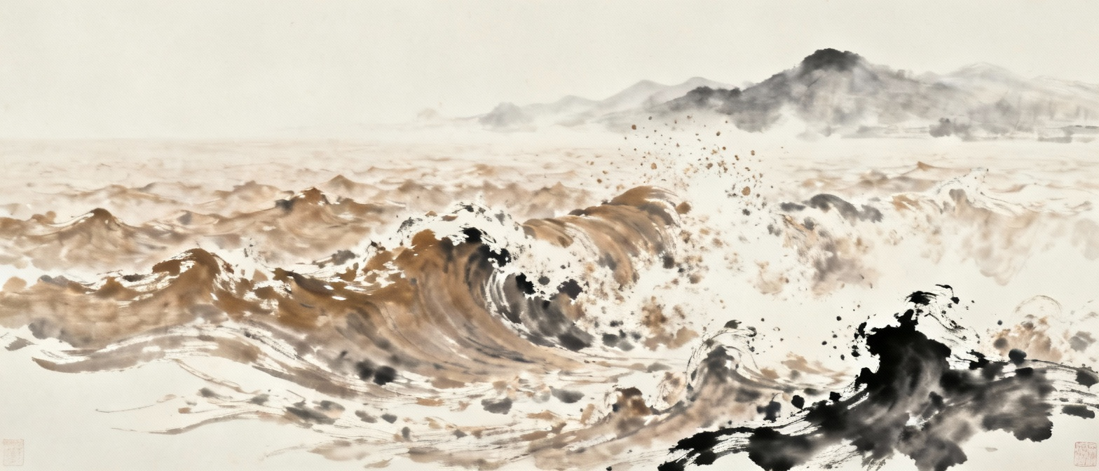 洞庭湖浊浪排空