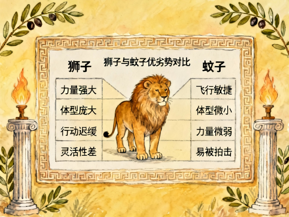 狮子和蚊子优劣势对比分析图