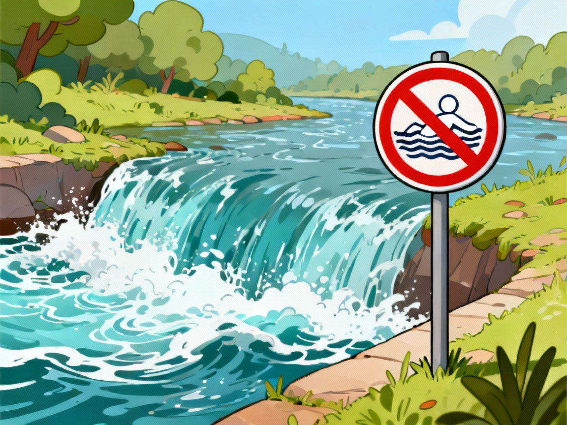 河边危险水域