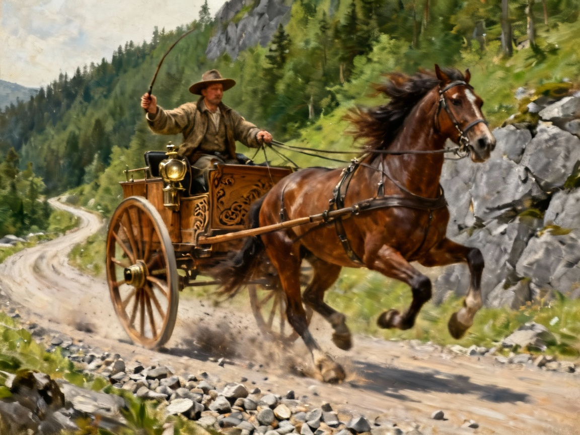 19世纪欧洲马车奔驰