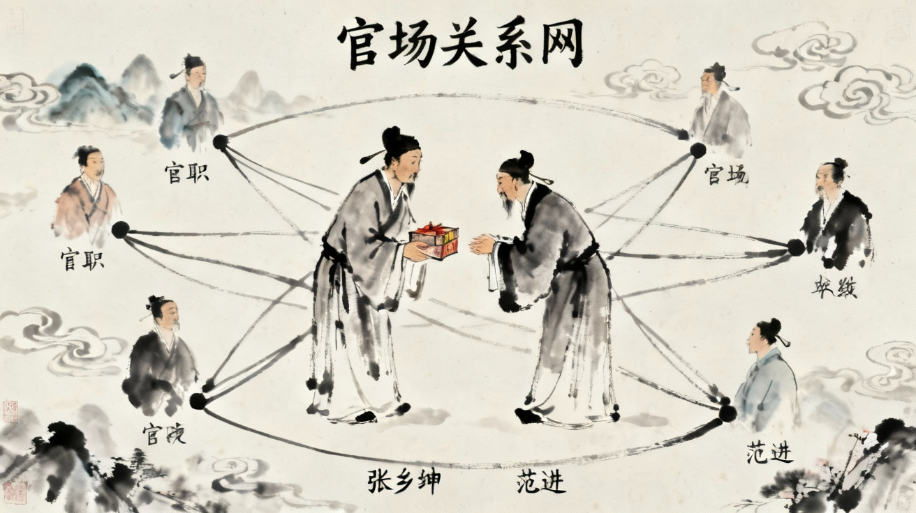 官场关系网示意图
