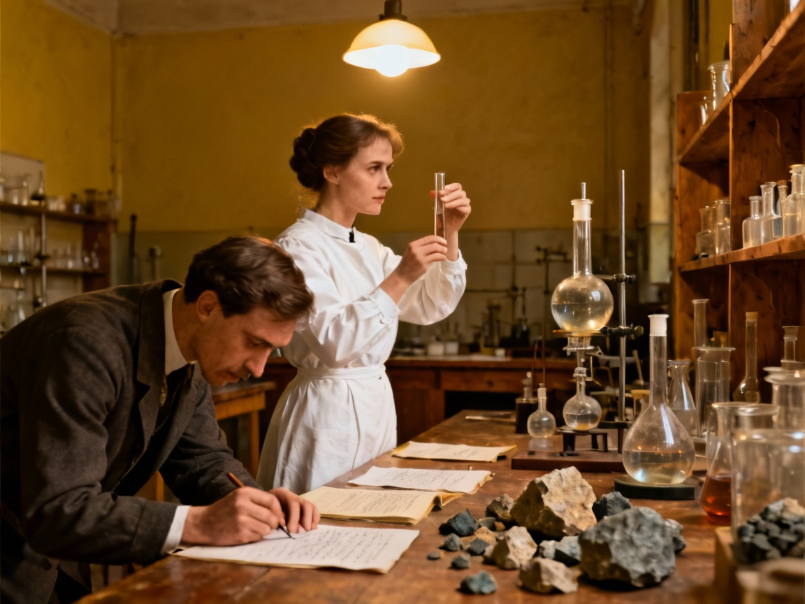 居里夫妇工作场景