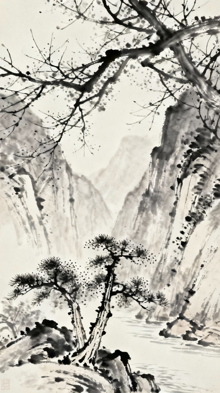 富春江幽深山谷，令人忘返