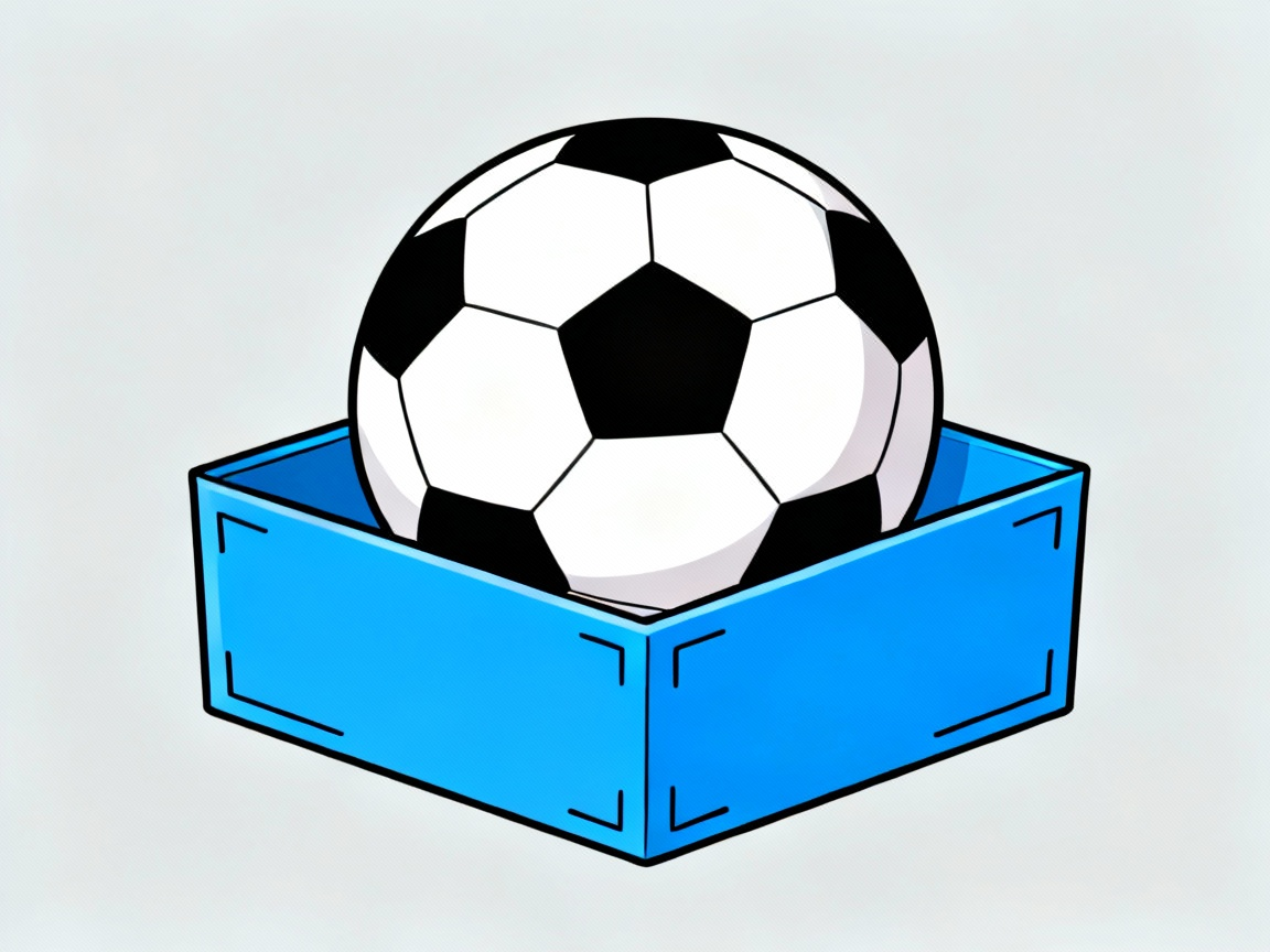 足球在盒子里面