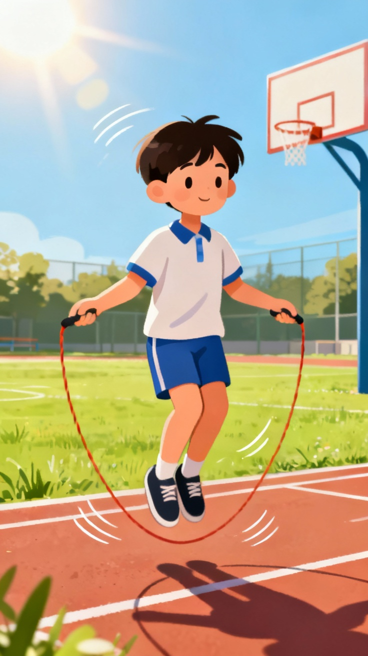 并脚跳动作示范