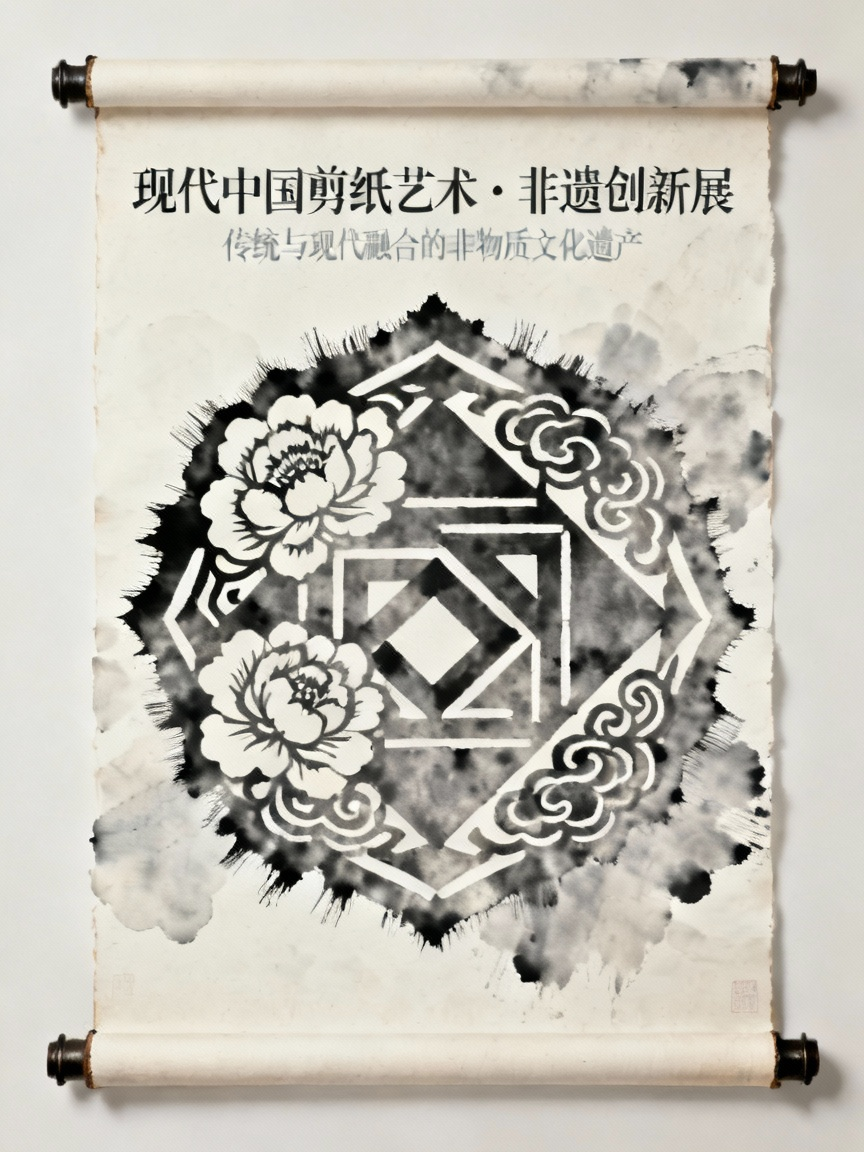 现代剪纸传承场景