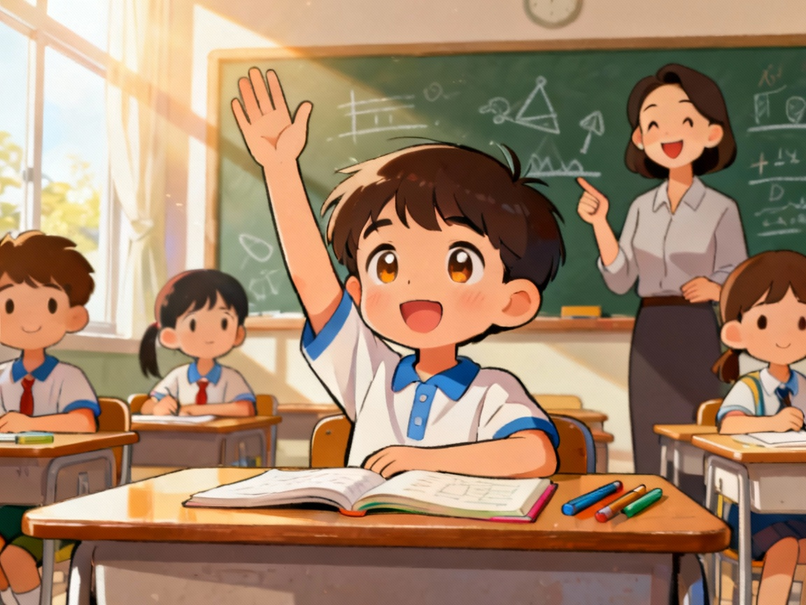 学生积极回答问题