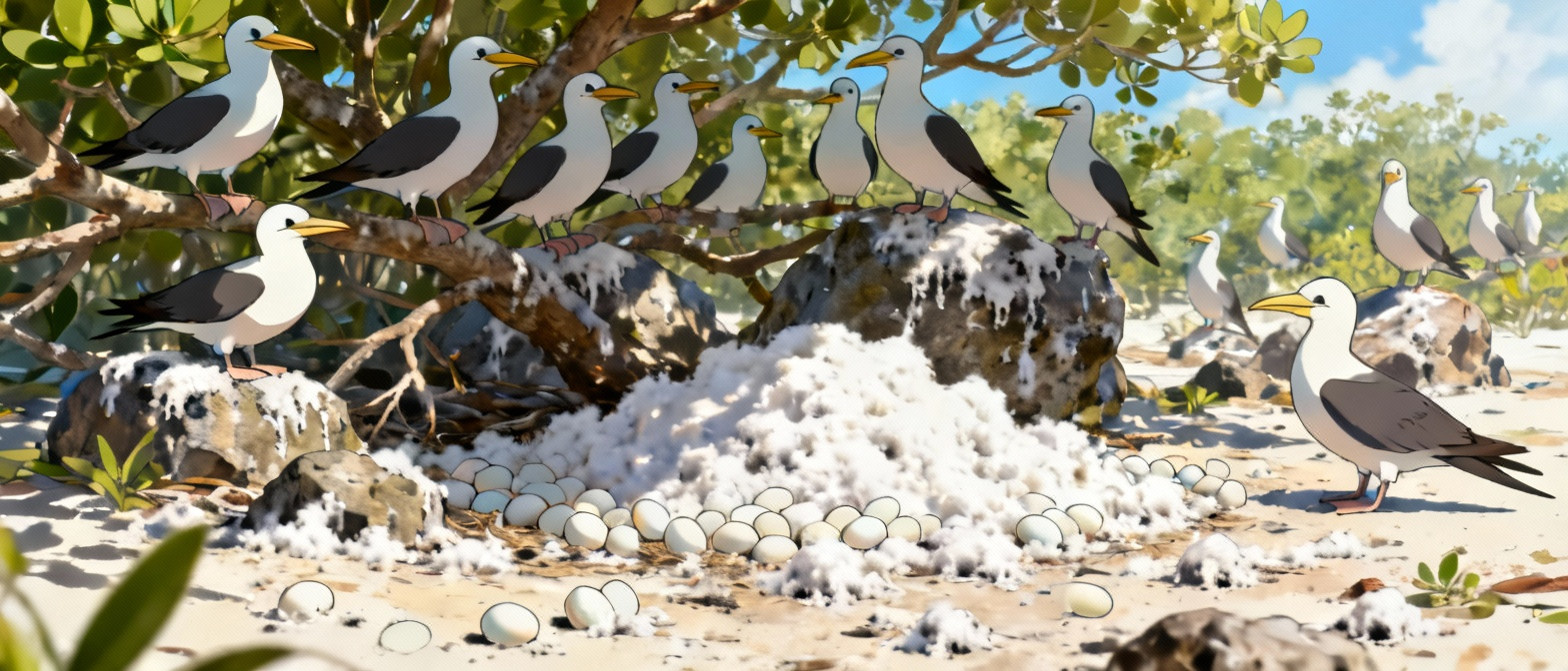 西沙群岛海鸟天堂