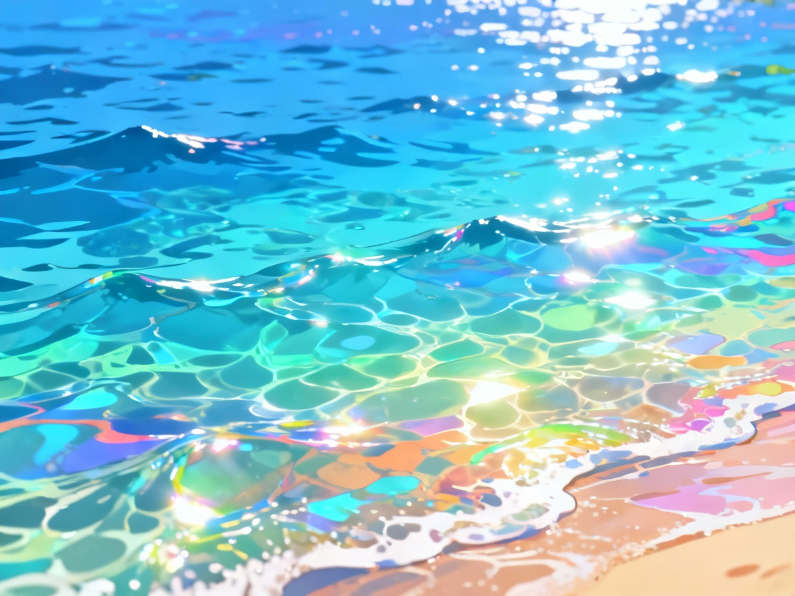 五光十色的海水