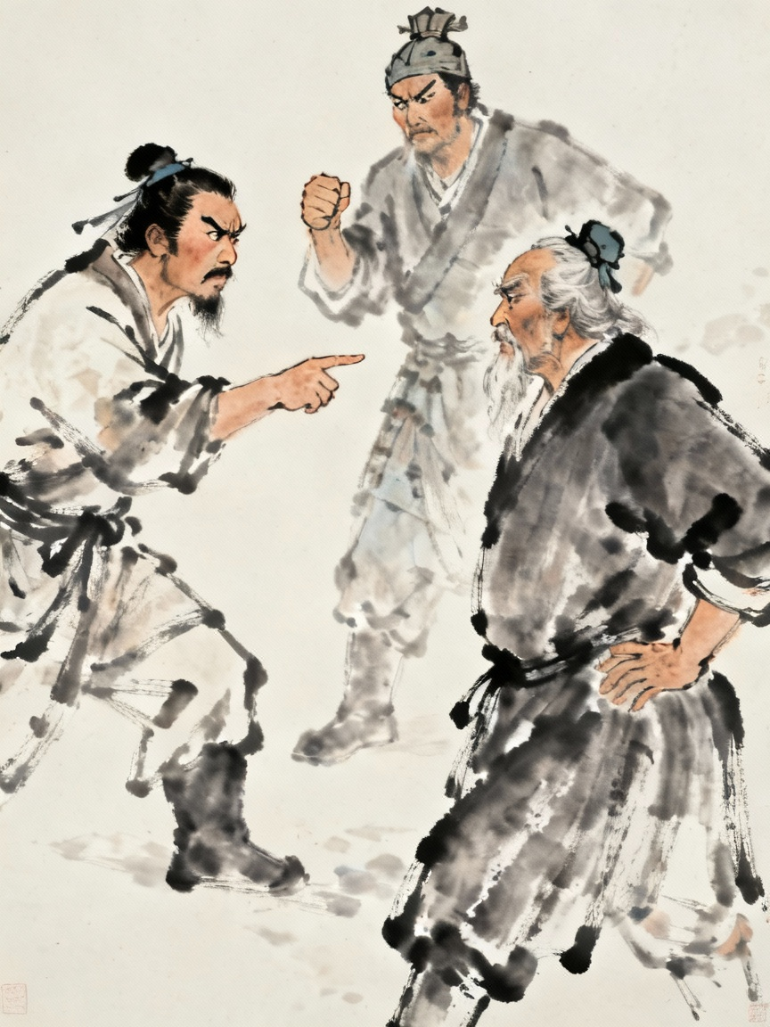 杨志与队伍矛盾场景