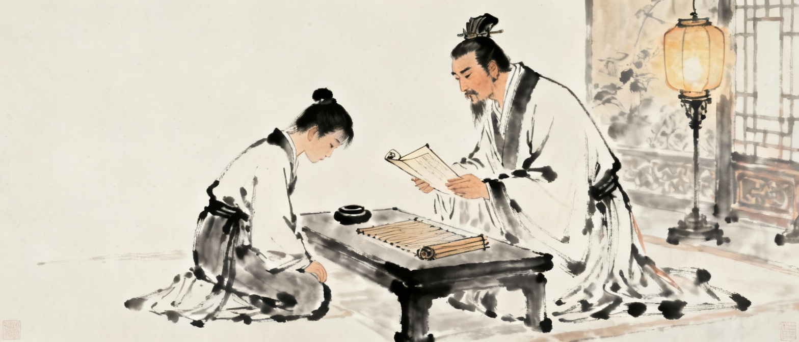 孙权劝吕蒙学习的古代宫廷场景