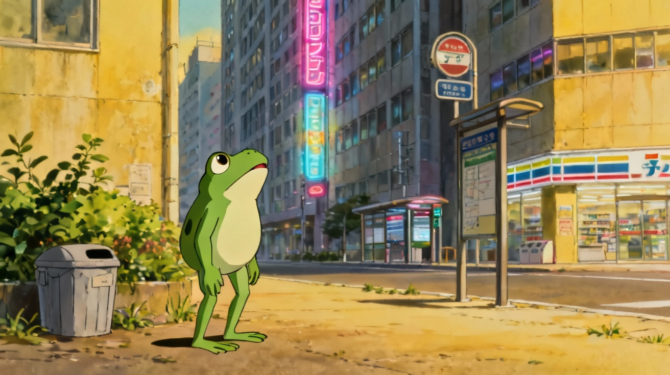 青蛙在城市探险