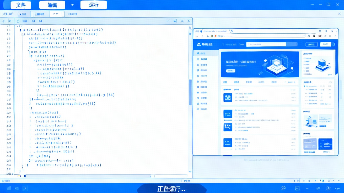 网页开发工具界面