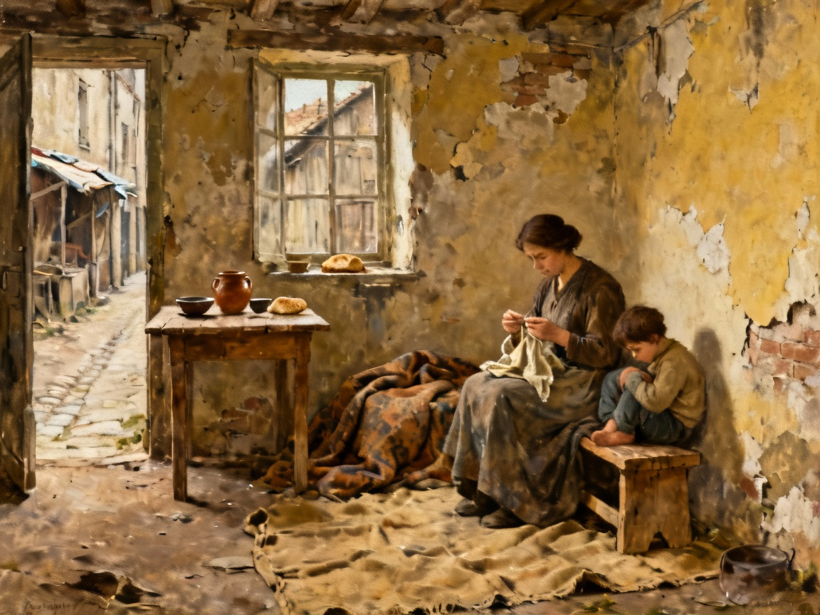 19世纪法国底层家庭的拮据生活环境