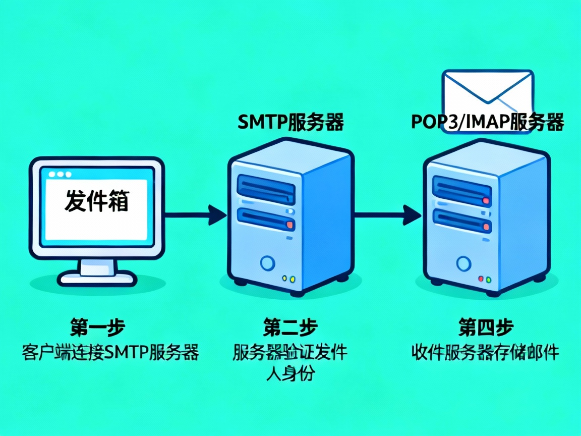 SMTP邮件发送协议图