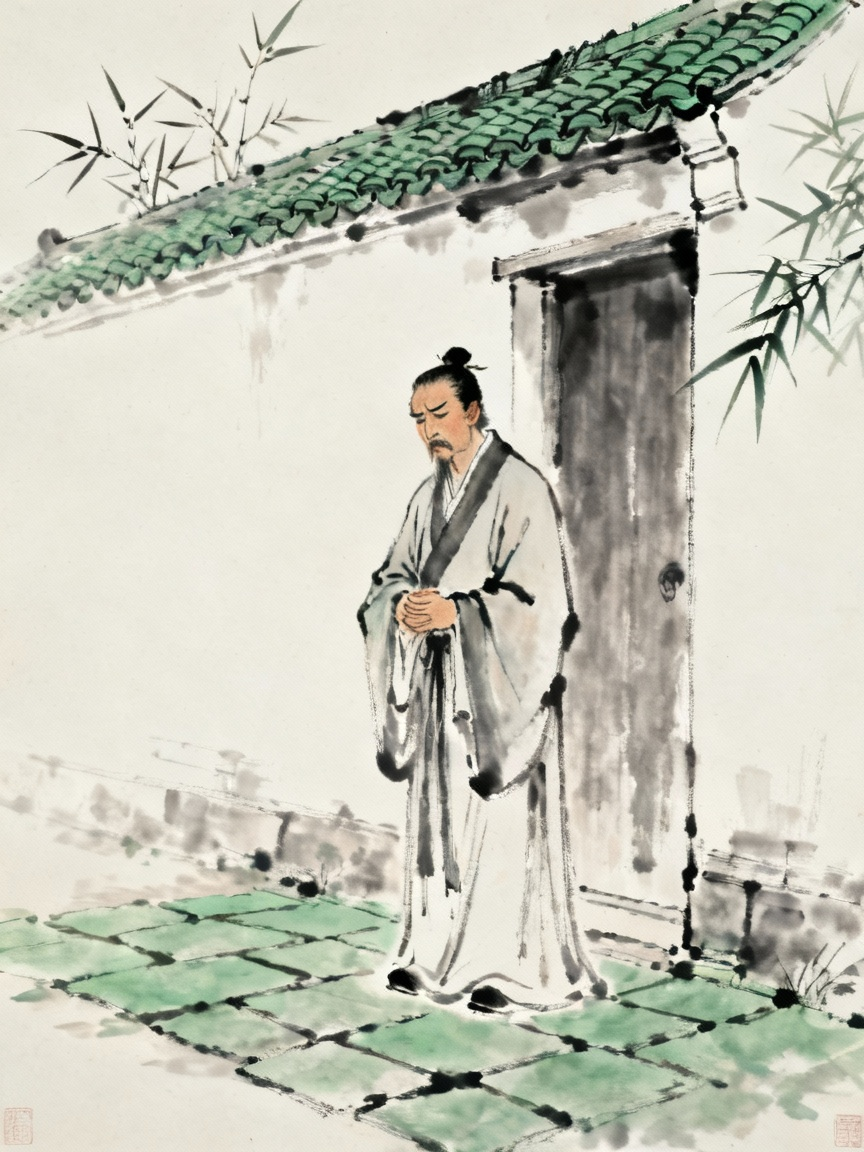 陈太丘在门前等待朋友