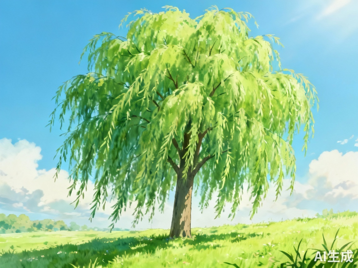 远景：碧玉妆成一树高