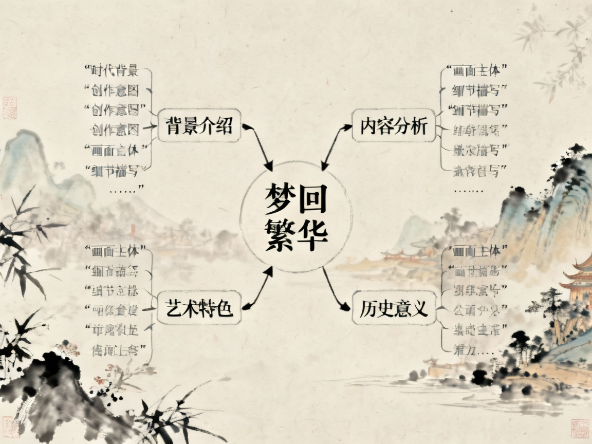 梦回繁华说明顺序思维导图