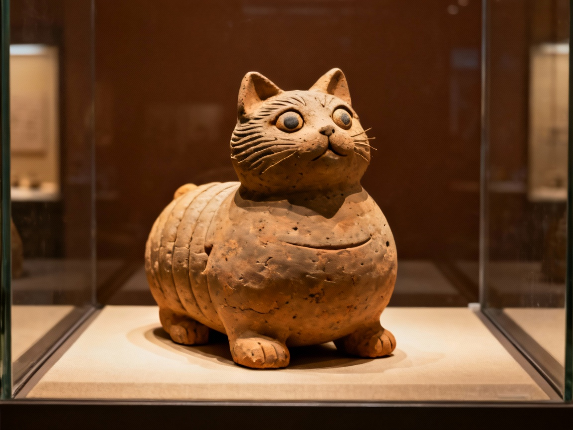 明末蚕猫泥玩具