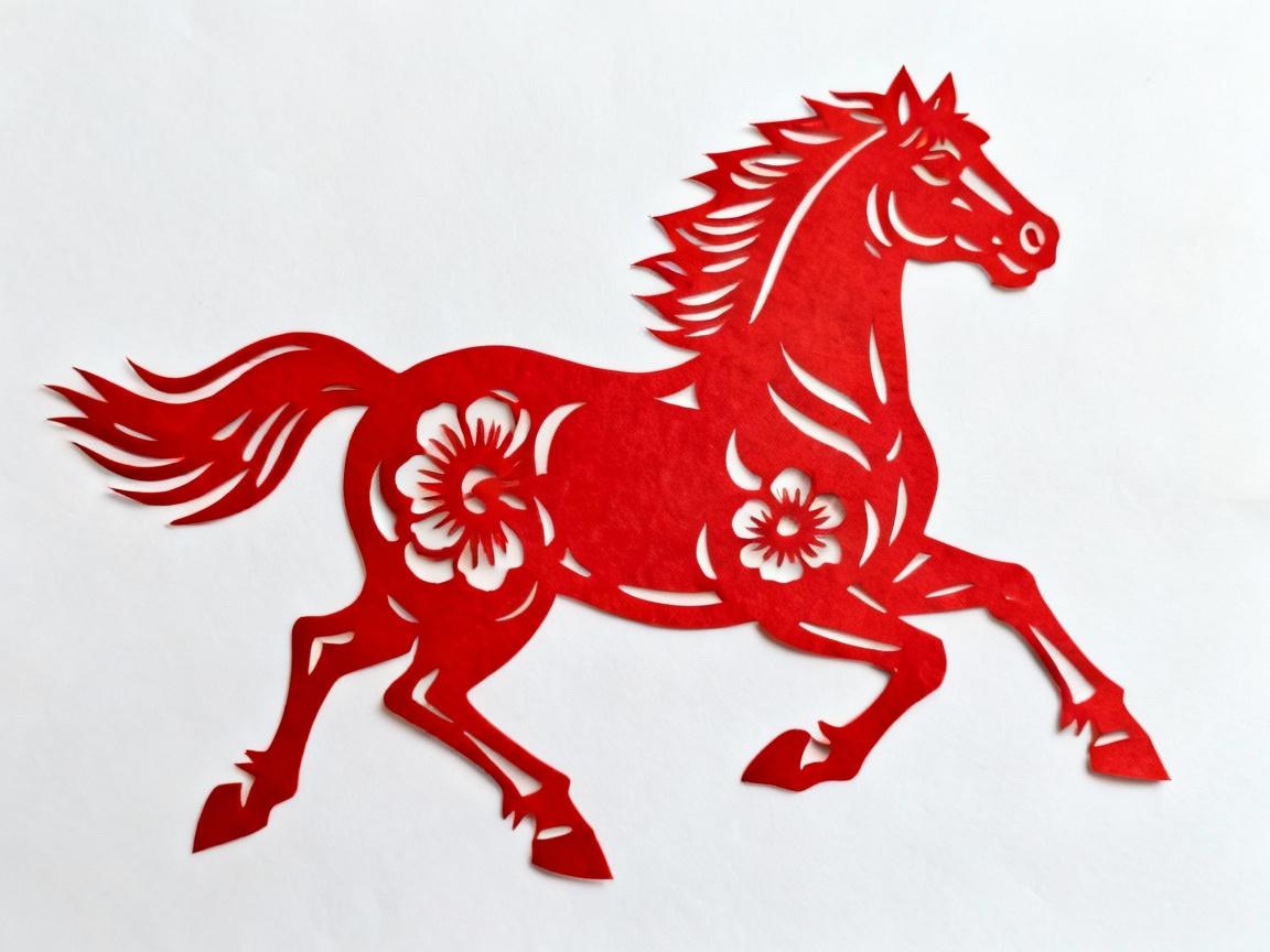 马剪纸成品