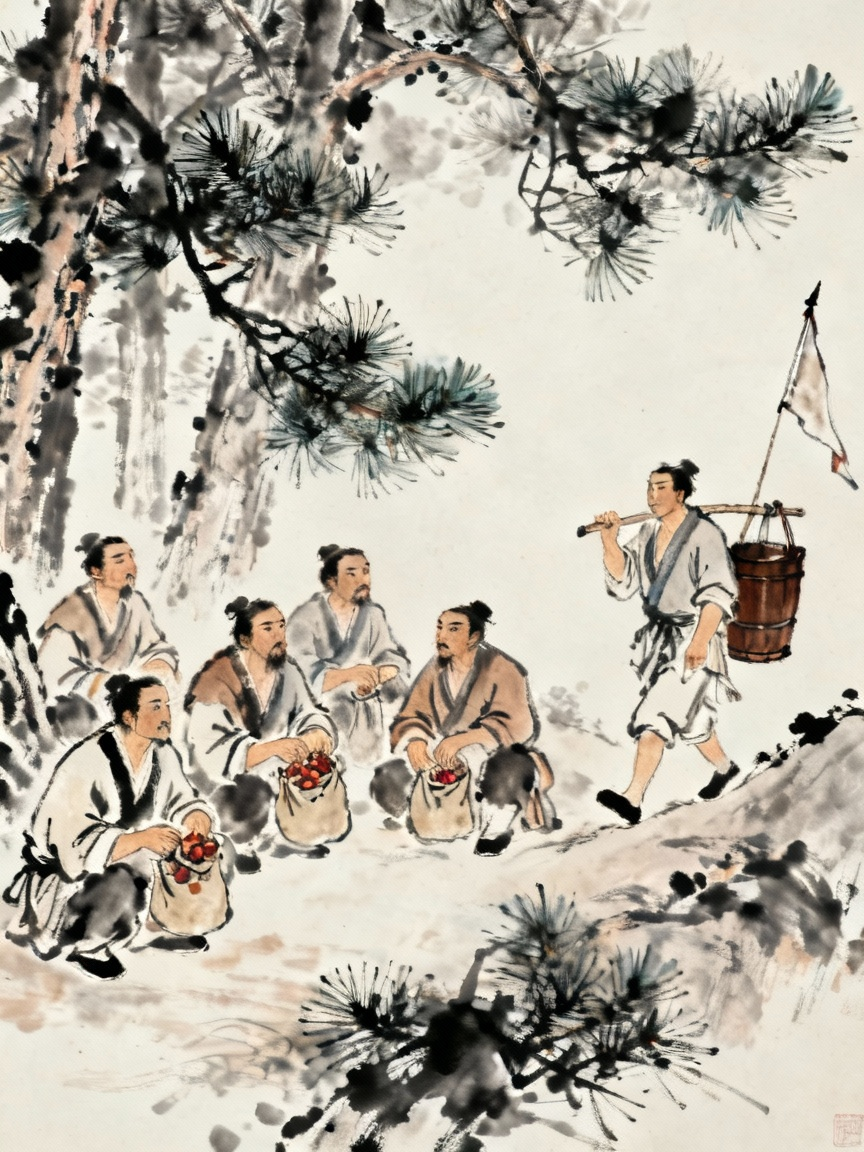 晁盖等人与杨志队伍对比