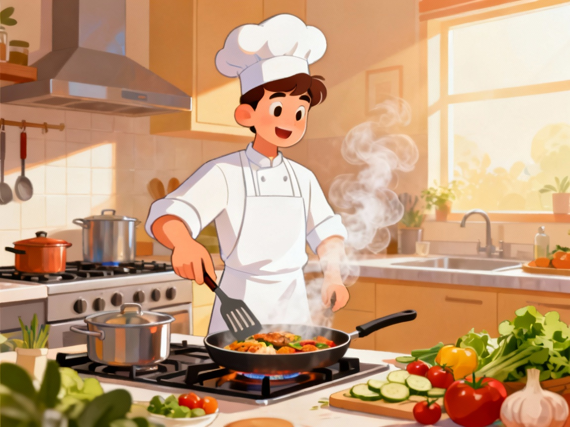 Chef cooking