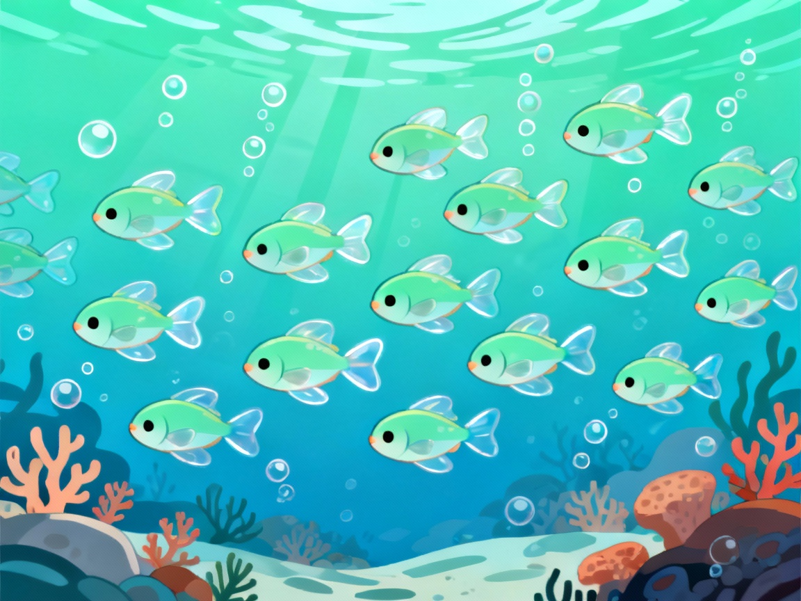 成群结队的鱼儿